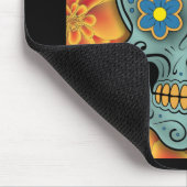 Zuckerschädel - Tag vom toten (Ringelblume) Mousepad (Ecke)