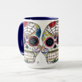 Zuckerschädel Tasse (Vorderseite Links)