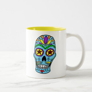 Zuckerschädel-Tasse Zweifarbige Tasse