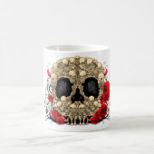 Zuckerschädel - Tätowierungs-Entwurf Kaffeetasse (Mittel)