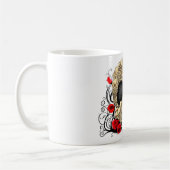 Zuckerschädel - Tätowierungs-Entwurf Kaffeetasse (Links)