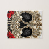 Zuckerschädel - Tätowierungs-Entwurf Puzzle (Horizontal)