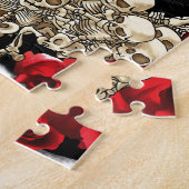 Zuckerschädel - Tätowierungs-Entwurf Puzzle (Seite)