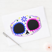 Zuckerschädel - Tattoo-Design Ovaler Aufkleber (Umschlag)