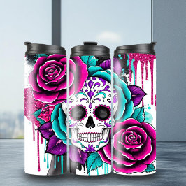 Zuckerschädel Thermosbecher