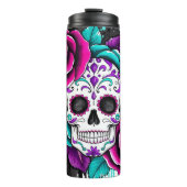 Zuckerschädel Thermosbecher (Vorderseite)