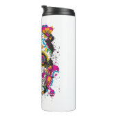 Zuckerschädel Thermosbecher (Nach rechts gedreht)