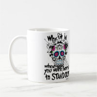 Zuckerschädel u. Grafik-Tasse