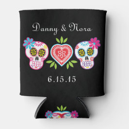 Zuckerschädel und Blume können kühler werden Dosenkühler