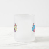 Zuckerschädel und -kleine Kuchen Mattglastasse (Mittel)