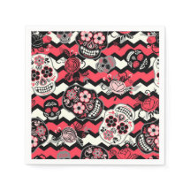 Zuckerschädel und -muster für Blume