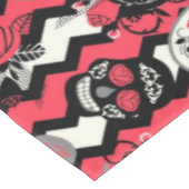 Zuckerschädel und -muster für Blume Tischdecke (Schrägansicht)