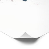 Zuckerschädel und Wildblumen Kunst Poster (Ecke)