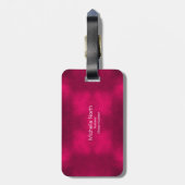 Zuckerschädel und Wirbel Rose Rot ID725 Gepäckanhänger (Rückseite vertikal)