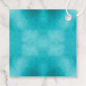 Zuckerschädel und Wirbel Türkis ID725 Geschenkanhänger (Rückseite)