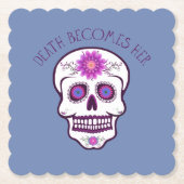 Zuckerschädel-Untersetzer Untersetzer (Vorderseite)