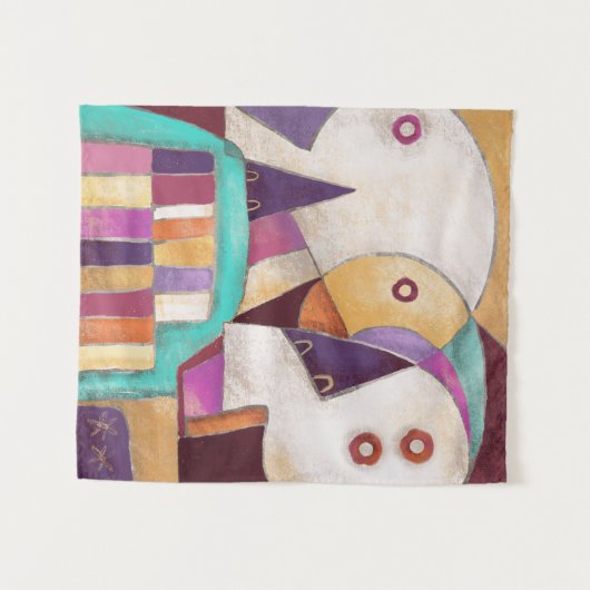 Zuckerschädel Wandteppich (Vorderseite (Horizontal))