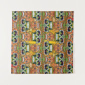 Zuckerschädel Wandteppich (Vorderseite (Horizontal))