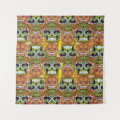 Zuckerschädel Wandteppich (Vorderseite)