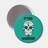Zuckerschädel/Warrior...PTSD Magnet (Vorderseite/Rückseite)
