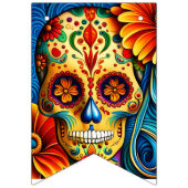 Zuckerschädel Wimpelkette (Erste Fahne)