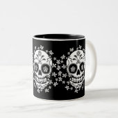 Zuckerschädel Zweifarbige Tasse (VorderseiteRechts)