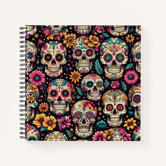 Zuckerschädelblüten Notizblock (Vorderseite)