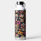 Zuckerschädelblüten Trinkflasche (Vorderseite)