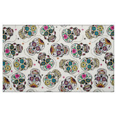 Zuckerschädelmuster farbenfroh Spaß Stoff (Fat Quarter (45,7 x 55,9 cm))