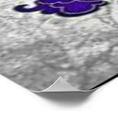 Zuckerschädelplakat Lila Poster (Ecke)