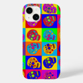 Zuckerschädelquadrate Case-Mate iPhone Hülle (Rückseite)