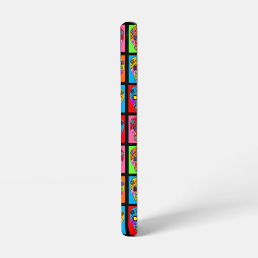 Zuckerschädelquadrate Samsung Galaxy Hülle (Linke Seite)