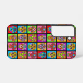 Zuckerschädelquadrate Samsung Galaxy Hülle (Rückseite (Horizontal))