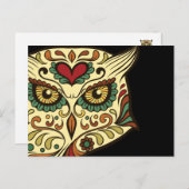 Zuckerschädelschale - Tattoo-Design Postkarte (Vorne/Hinten)