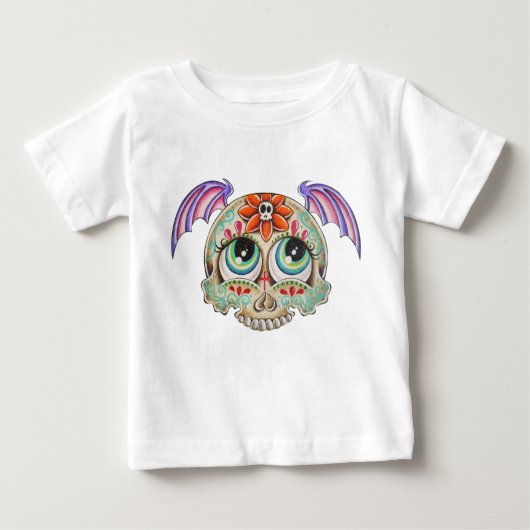Zuckerschädelschläger Baby T-shirt (Vorderseite)