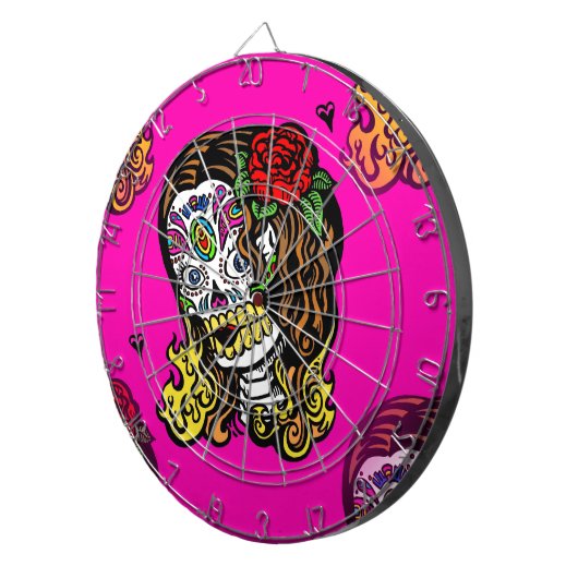 Zuckerschlucksmädchen Dartscheibe (Vorderseite rechts)