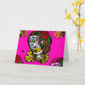 Zuckerschlucksmädchen Karte (Gelbe Blume)