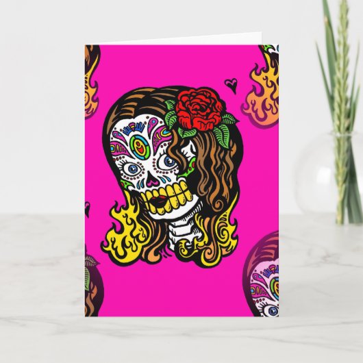 Zuckerschlucksmädchen Karte (Vorderseite)