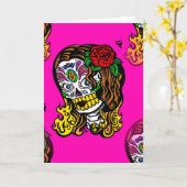 Zuckerschlucksmädchen Karte (Gelbe Blume)