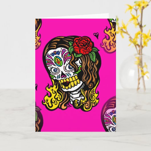 Zuckerschlucksmädchen Karte (Gelbe Blume)