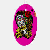 Zuckerschlucksmädchen Keramik Ornament (Rechts)