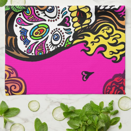 Zuckerschlucksmädchen Küchentuch (Gefaltet)