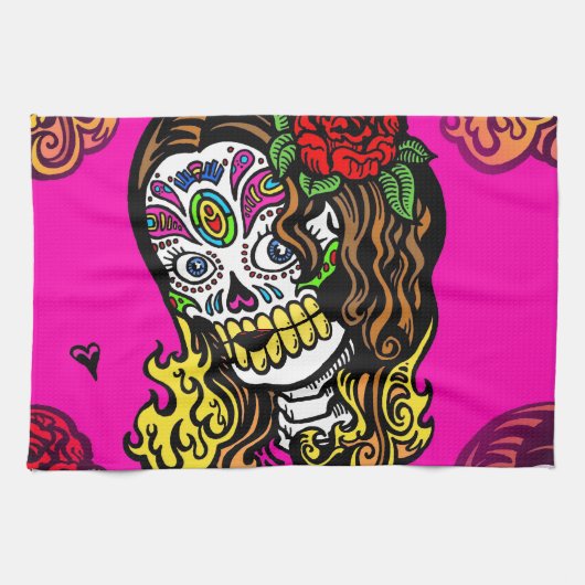 Zuckerschlucksmädchen Küchentuch (Horizontal)