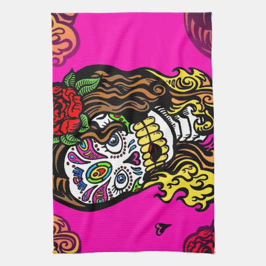 Zuckerschlucksmädchen Küchentuch (Vertikal)