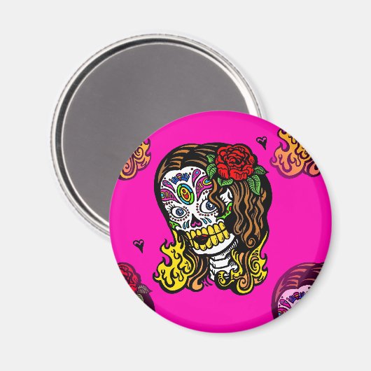 Zuckerschlucksmädchen Magnet (Vorderseite/Rückseite)