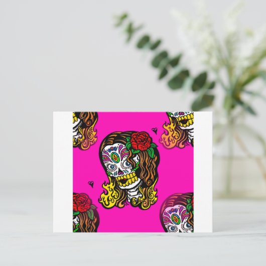 Zuckerschlucksmädchen Postkarte (Stehend Vorderseite)