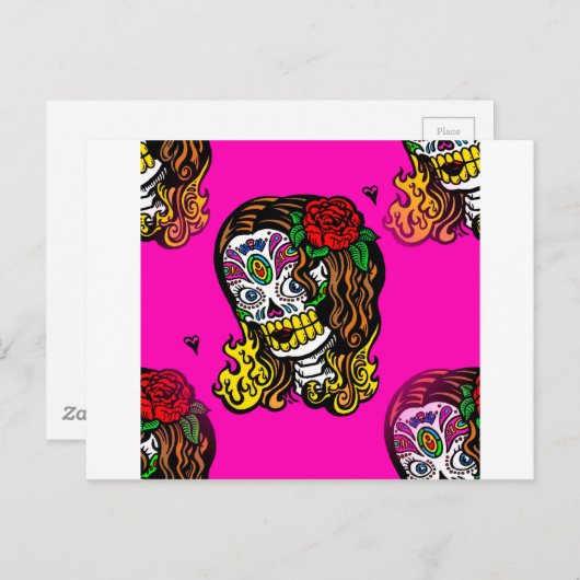 Zuckerschlucksmädchen Postkarte (Vorne/Hinten)