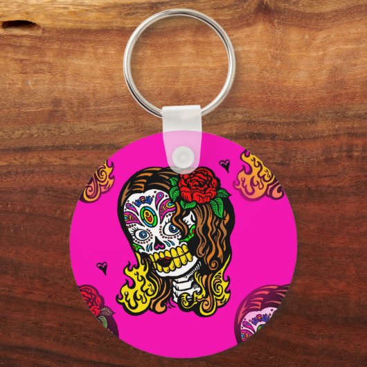 Zuckerschlucksmädchen Schlüsselanhänger (Vorderseite)