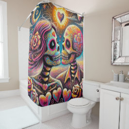 Zuckerschnecken in Liebe Impressionistische Khalkp Duschvorhang