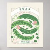 Zuckerschoten-Samenpackung Poster (Vorne)